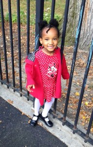 Julia in her Minnie Mouse dress